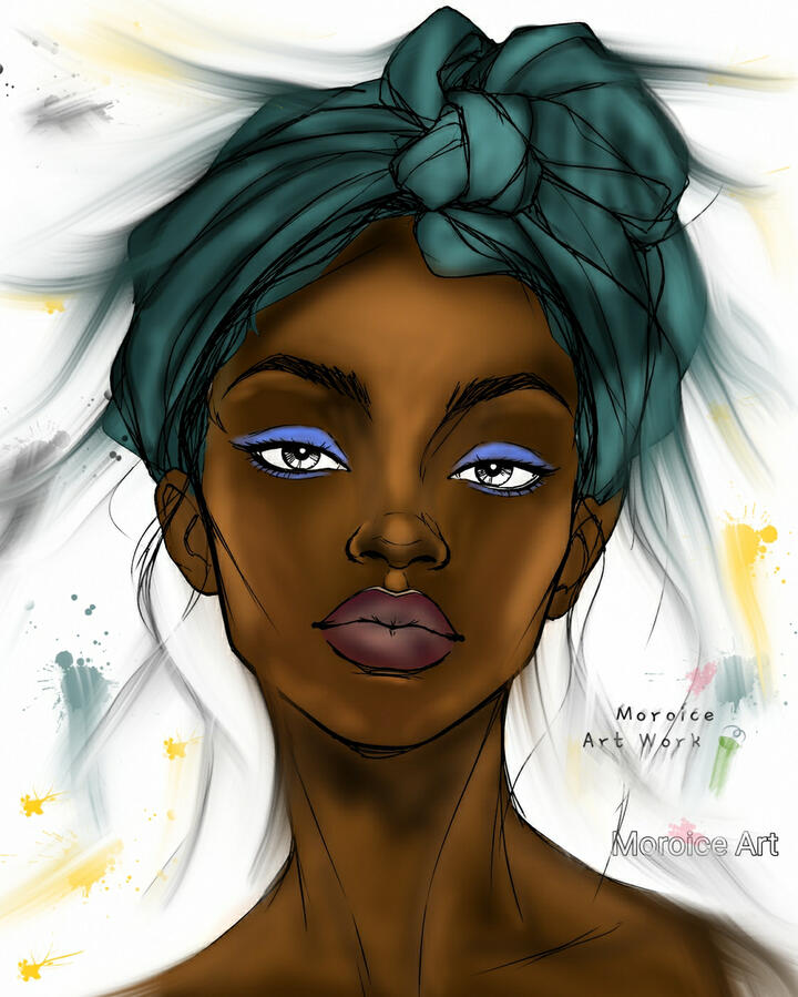 Somewhere between presence and absence, we become strangers to ourselves. An Afro Noir creation by Moroice π
